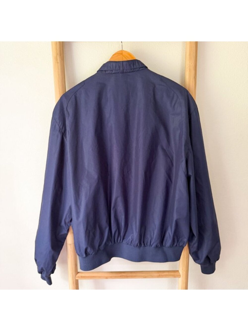 Members Only Classic Iconic Racer Bomber Jacket Navy Blue XL - Picture 9 of 10